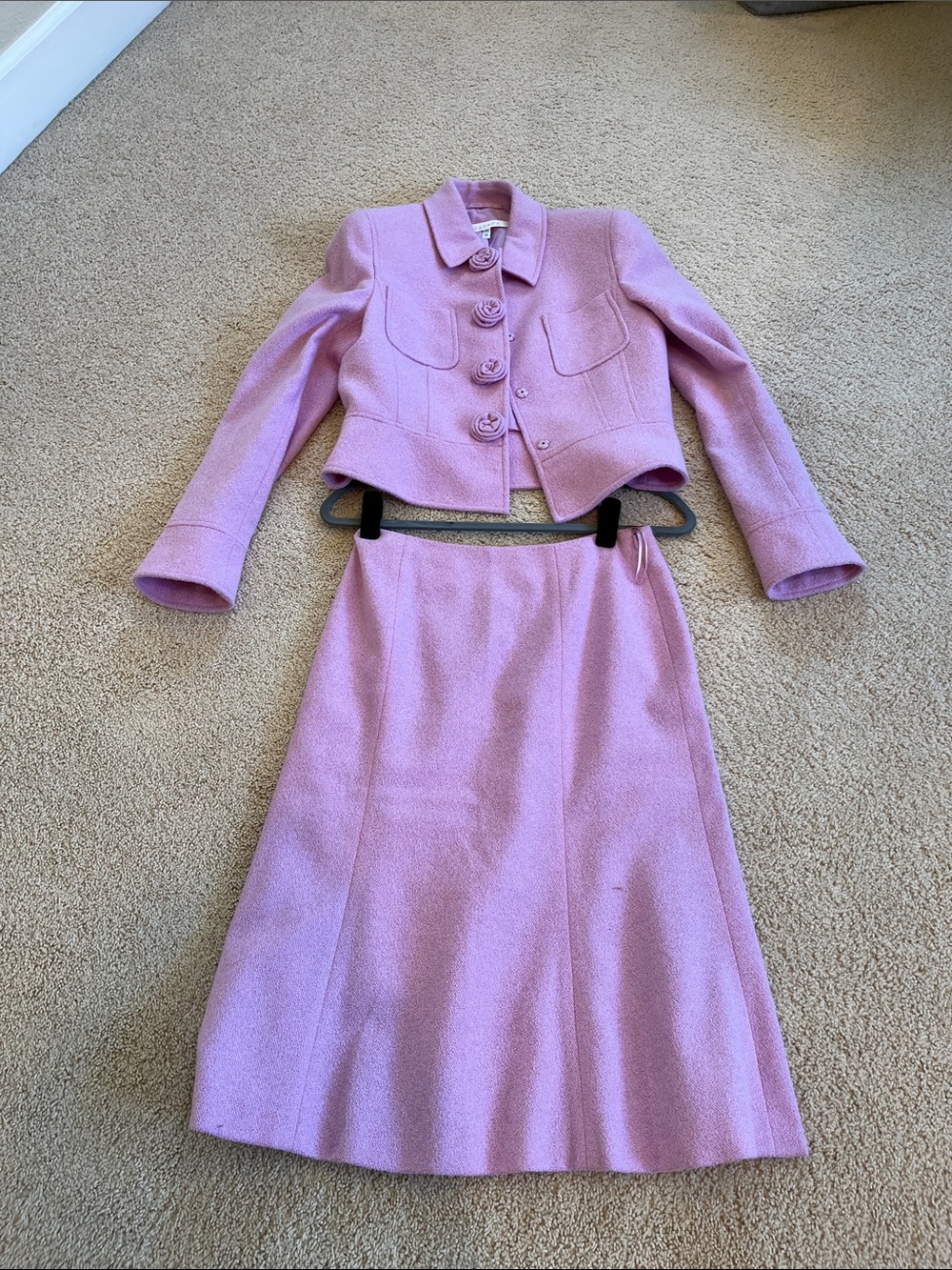 Escada Pastel Lilac Textured Jacket